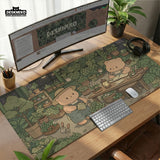 Kawaii Bear Desk Mat XXL Extended Mousepad for Keyboard and Desk - Deskneko