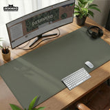 Eucalyptus Sage Desk Mat, Minimalist Extended Mousepad, Waterproof - Deskneko