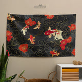 Koi Fish Wall Tapestry - Deskneko