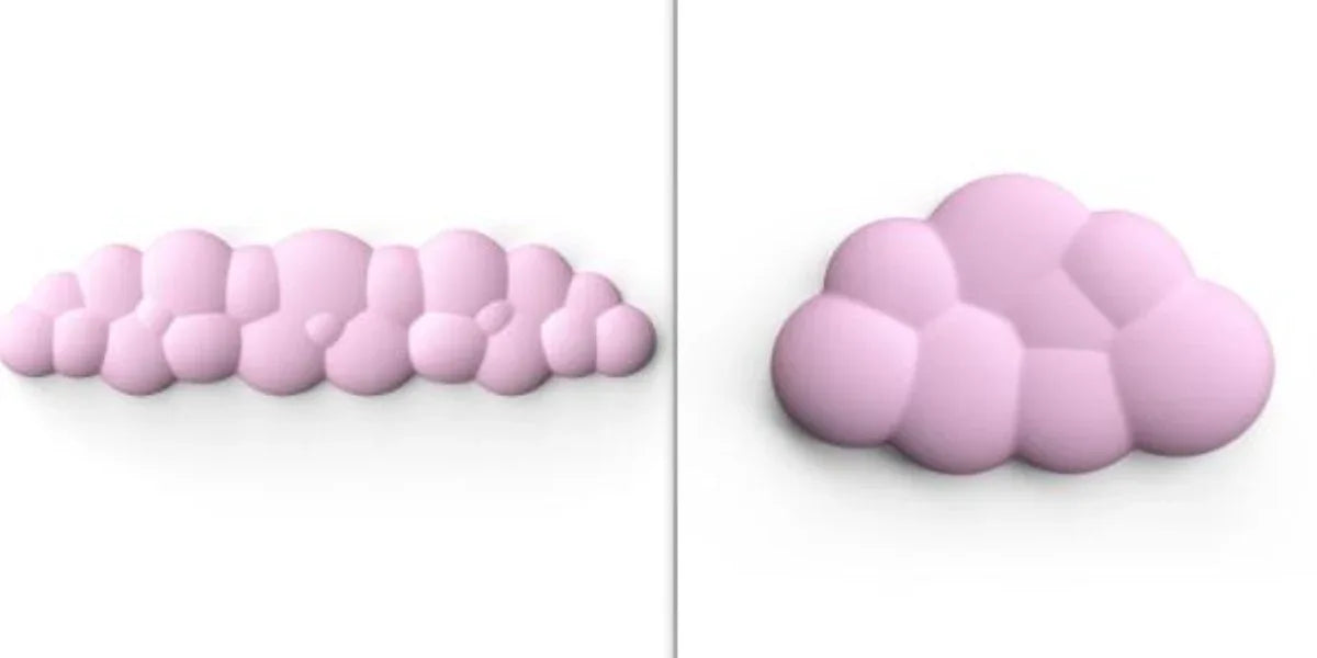 Cloud Keyboard Hand Wrist Rest Memory Foam Silicone Leather Mouse Pad Wristband Pad - Deskneko