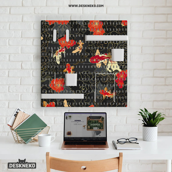 Koi Fish Pegboard Set - Deskneko