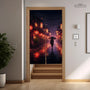 Lofi Anime Alley Noren Door Curtain - Deskneko