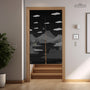 Cute Cat Mountains Noren Curtain - Noren Door Curtain - Deskneko - Noren Door Curtains