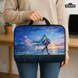 Blue Anime Laptop Sleeve with Handle - Deskneko