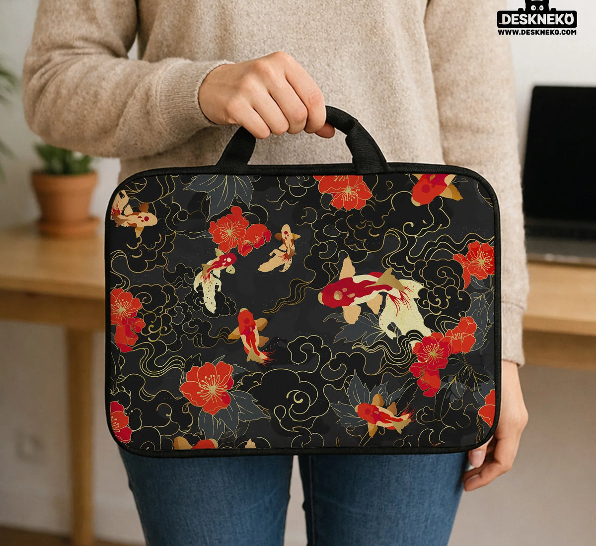 Koi Fish Laptop Sleeve & Bag - Deskneko