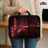 Red Cyberpunk Laptop Sleeve & Bag - Deskneko