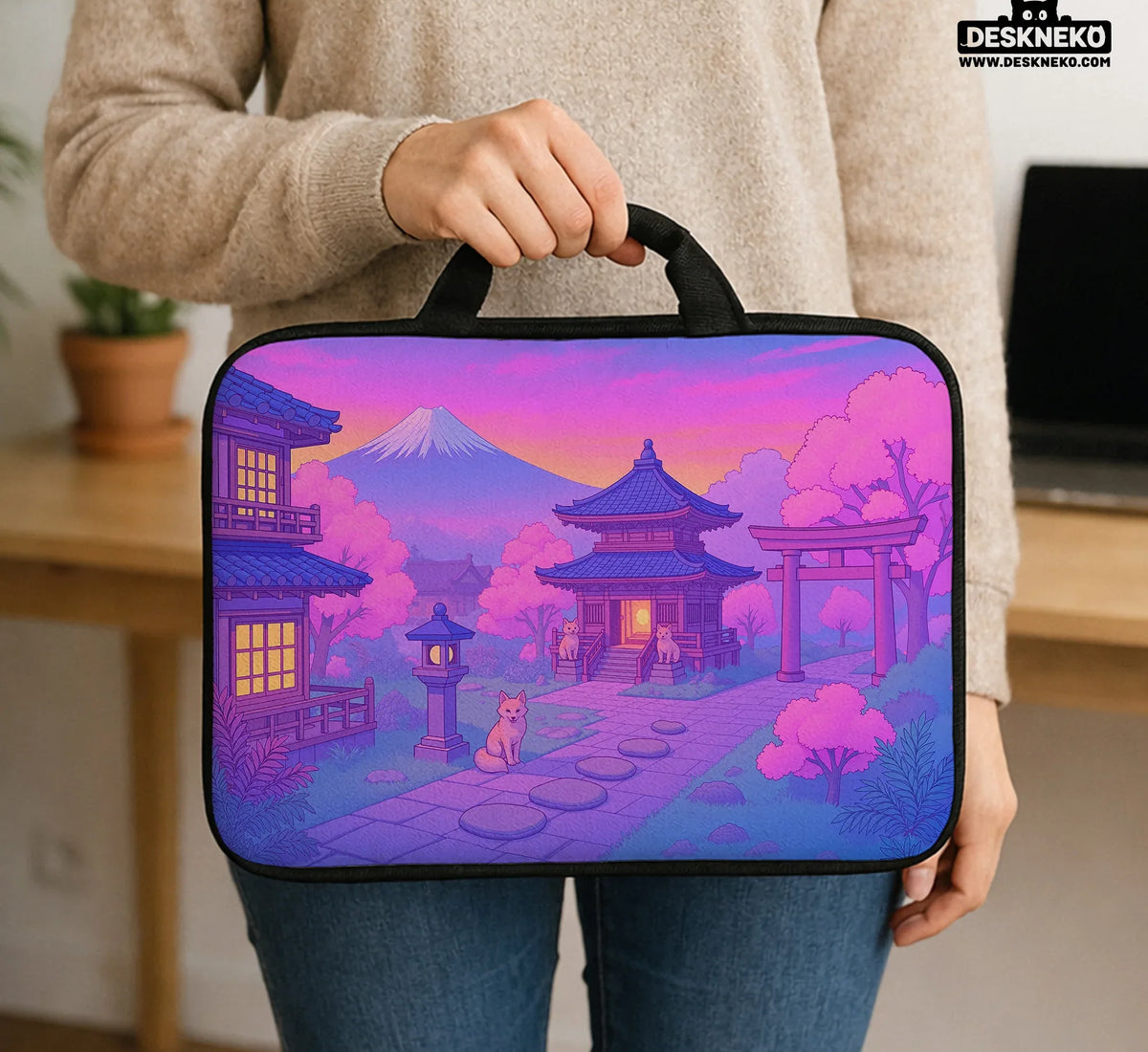 Kawaii Anime Laptop Sleeve & Bag - Deskneko