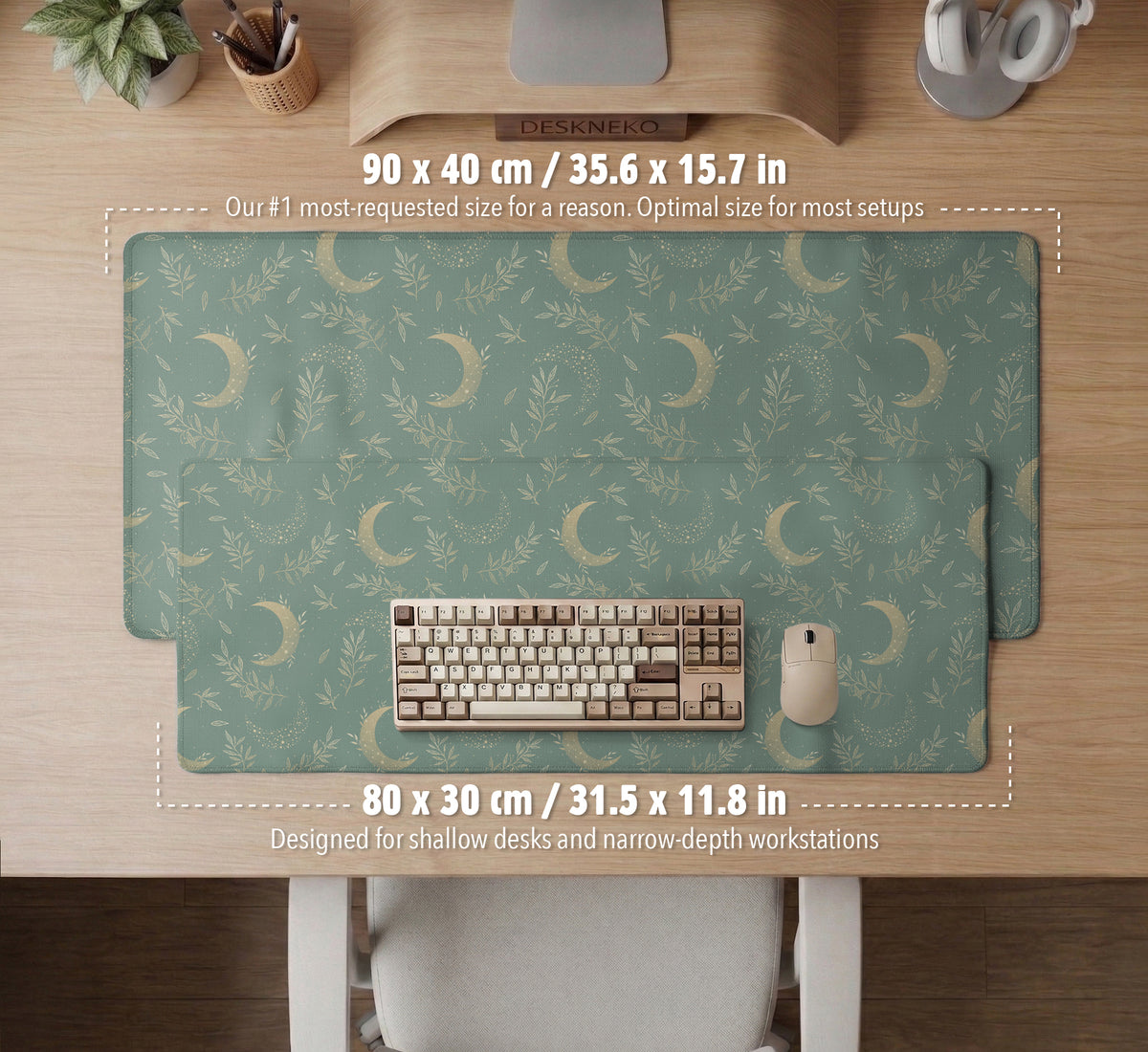 Celestial Moon Desk Mat - Desk Mat - Deskneko - Desk Mats & Mousepads