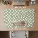 Green Checker Desk Mat - Desk Mat - Deskneko - Desk Mats & Mousepads