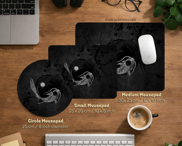 Yin Yang Koi Deskmat - Deskneko