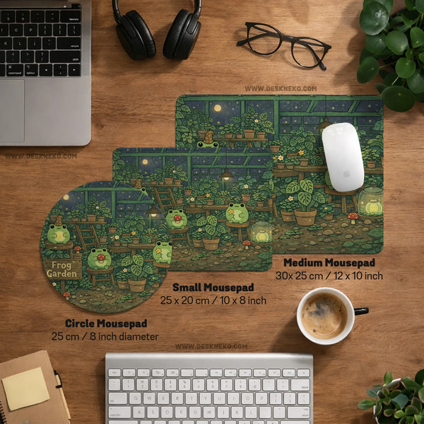 Frog Garden Deskmat - Deskneko