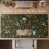 Dark Botanical Desk Mat - Desk Mat - Deskneko - Desk Mats & Mousepads