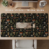 Dark Botanical Desk Mat Mousepad - Desk Mat - Deskneko - Desk Mats & Mousepads
