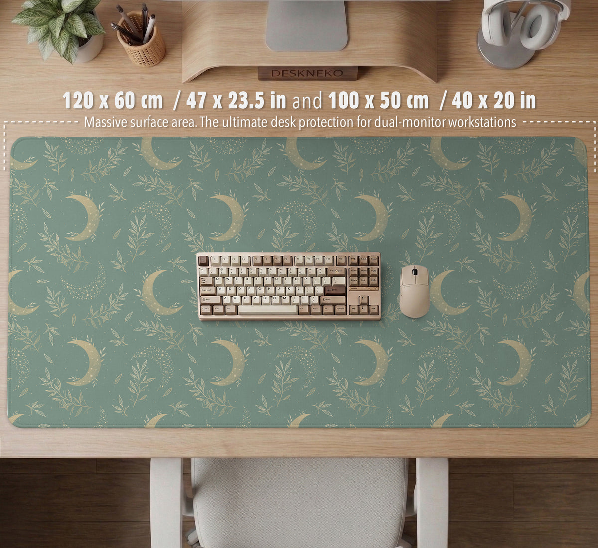Celestial Moon Desk Mat - Desk Mat - Deskneko - Desk Mats & Mousepads