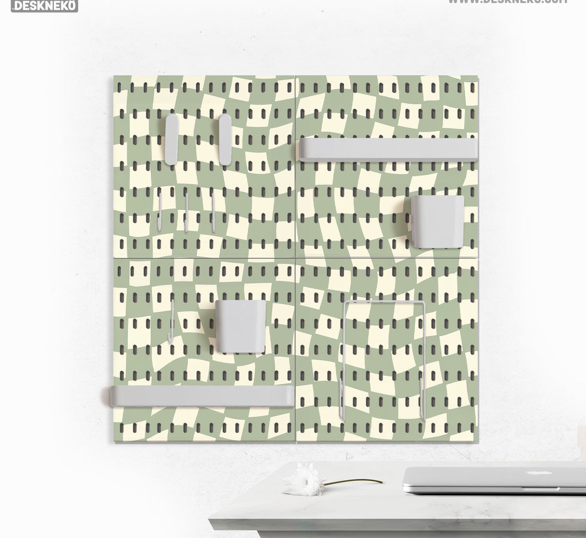 Green Checker Pegboard - Pegboard - Deskneko - Pegboards
