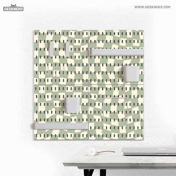 Green Checker Pegboard - Pegboard - Deskneko - Pegboards