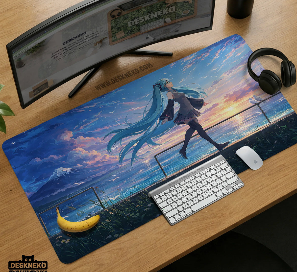 Anime Girl Landscape - Deskneko