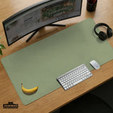 Sage Green Desk Mat XXL Extended Mousepad for Office and Gaming - Deskneko