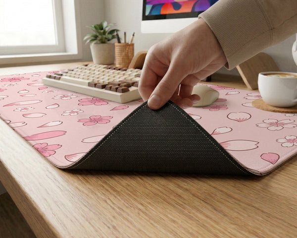 Sakura Gaming Desk Mat - LED Mousepad - Deskneko - Gaming Desk Mats
