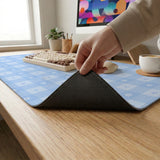 Blue Gingham Desk Mat - Desk Mat - Deskneko - Desk Mats & Mousepads