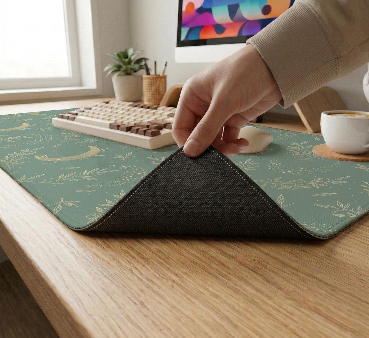 Celestial Moon Desk Mat - Desk Mat - Deskneko - Desk Mats & Mousepads