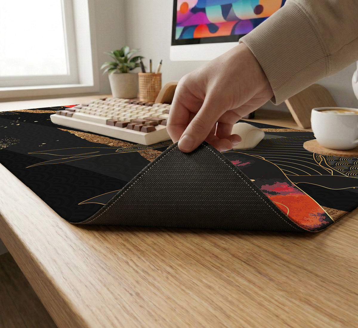 Koi Waves Desk Mat - Desk Mat - Deskneko - Desk Mats & Mousepads