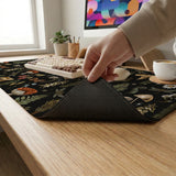 Dark Botanical Desk Mat Mousepad - Desk Mat - Deskneko - Desk Mats & Mousepads