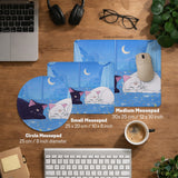 Blue Anime Aesthetic Desk Mat Mousepad - Desk Mat - Deskneko - Desk Mats & Mousepads