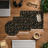 Dark Botanical Desk Mat Mousepad - Desk Mat - Deskneko - Desk Mats & Mousepads