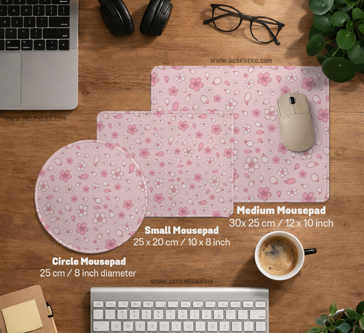 Pink Cherry Blossom Desk Mat - Desk Mat - Deskneko - Desk Mats & Mousepads