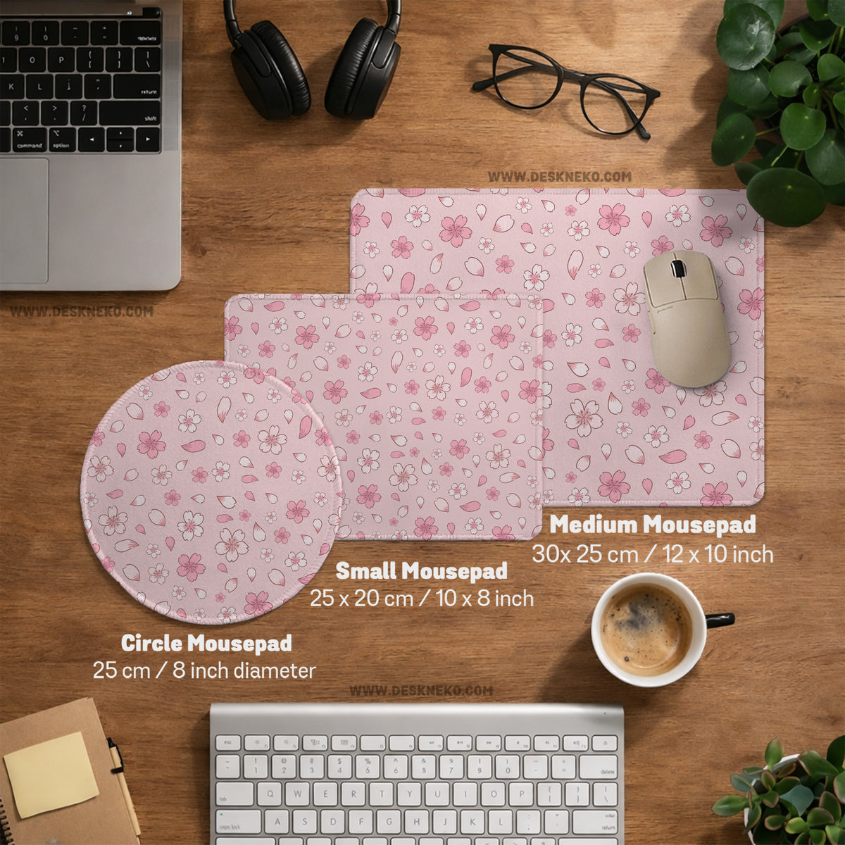 Pink Cherry Blossom Desk Mat - Desk Mat - Deskneko - Desk Mats & Mousepads