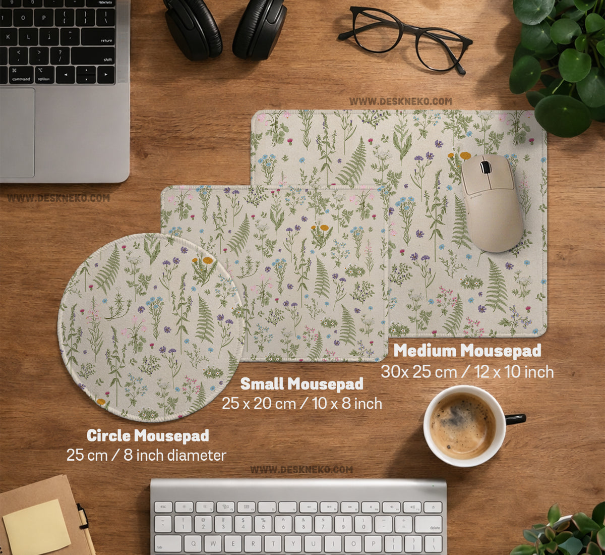 Wildflower Pattern Desk Mat - Desk Mat - Deskneko - Desk Mats & Mousepads