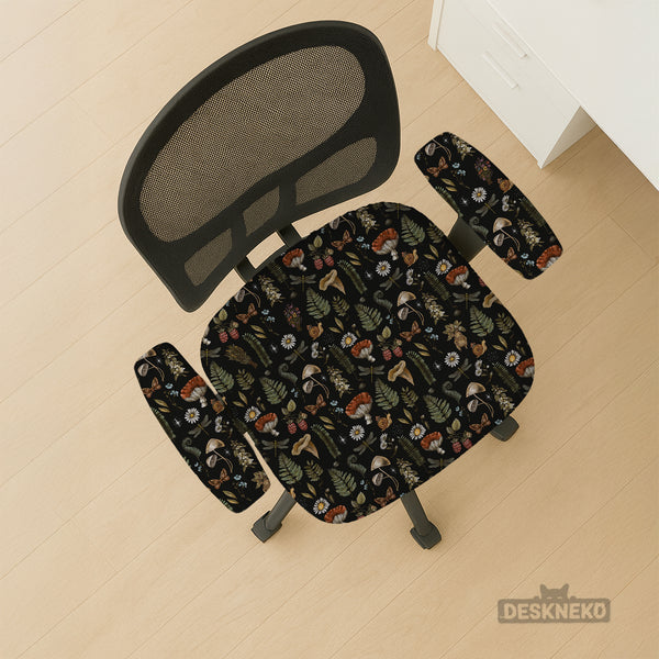 Woodland Pattern Desk Chair Cover - Chair Covers - Deskneko - Desk Chair Covers
