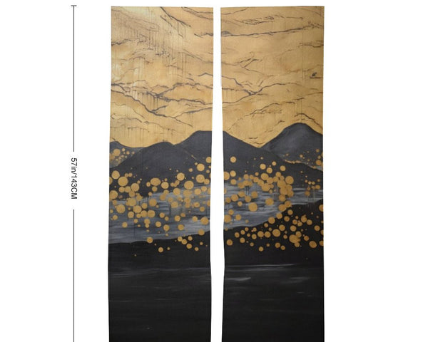 Decorative Japanese Noren Doorway Curtain for Kitchen Bathroom Door Divider -  - Deskneko - SALE-Personal Design