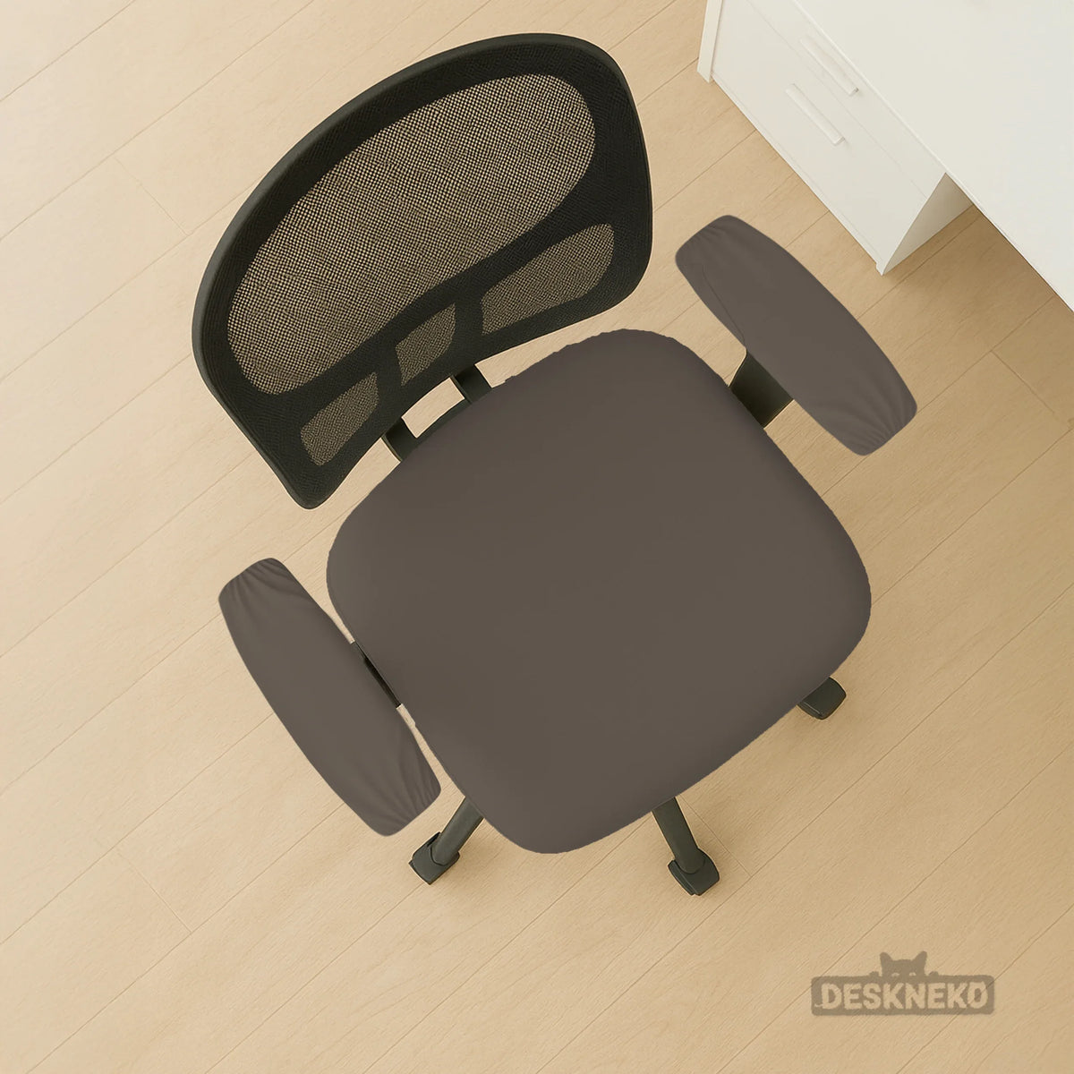 Cocoa Brown Desk Chair Cover - Deskneko