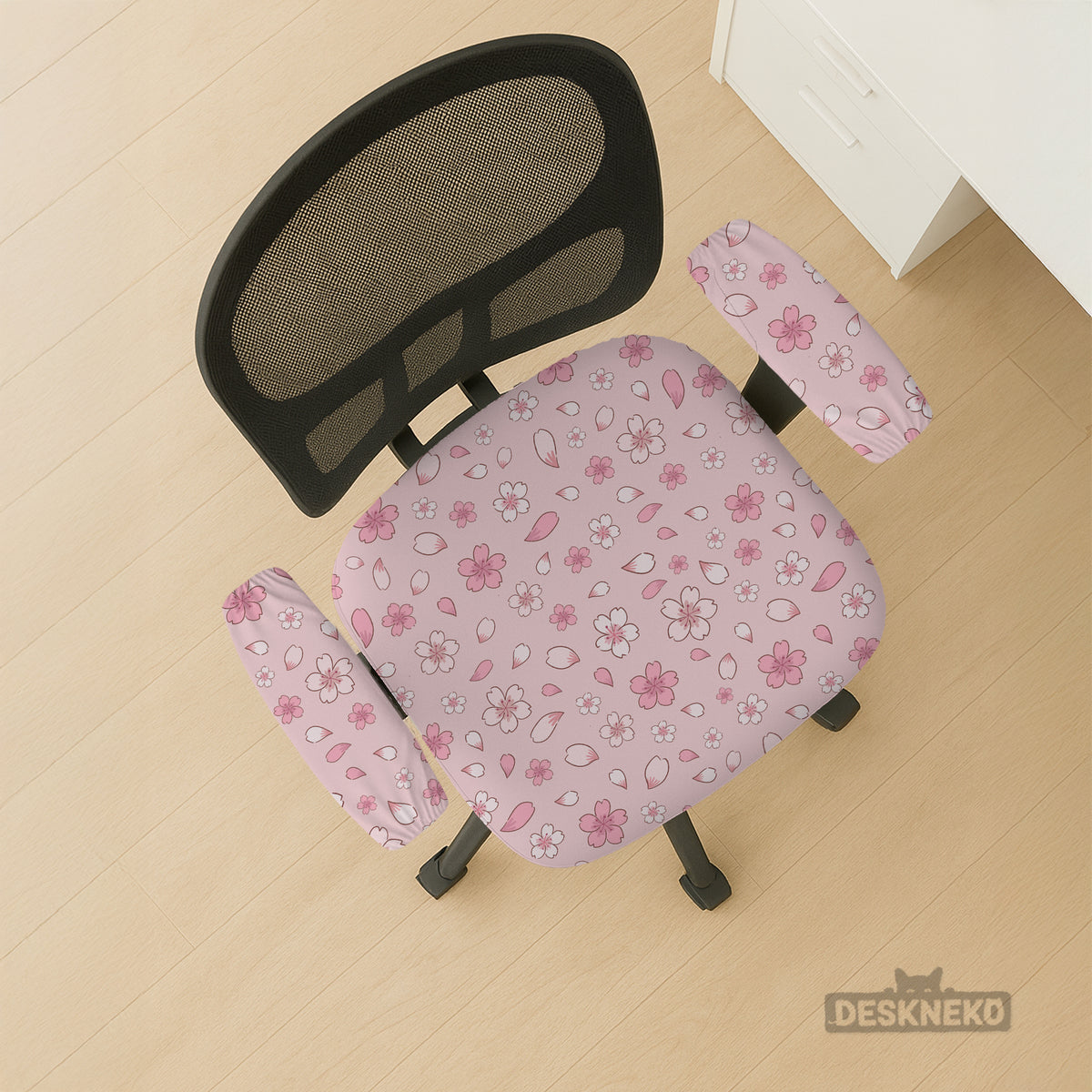 Sakura Blossom Desk Chair Cover - Chair Covers - Deskneko - Desk Chair Covers