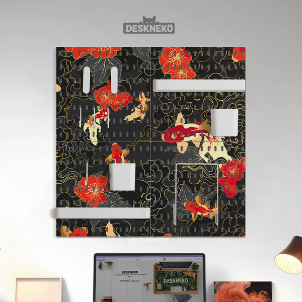 Koi Fish Pegboard Set - Deskneko