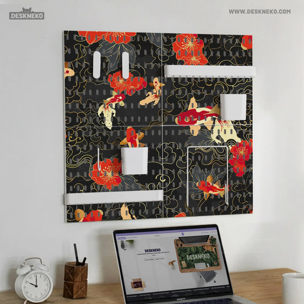 Koi Fish Pegboard Set - Deskneko