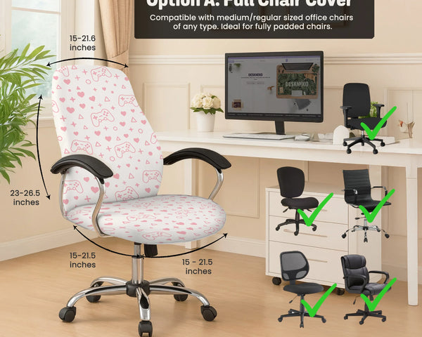 Pink Gamer Chair Cover - Deskneko