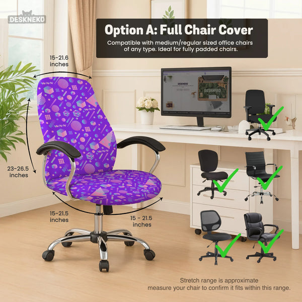 Geometric Chair Cover - Deskneko