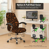 Orange Black Chair Cover - Deskneko