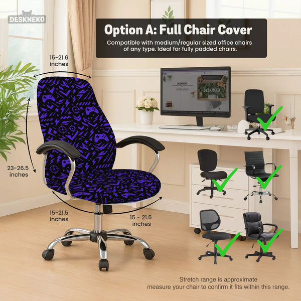 Purple Chair Cover - Deskneko