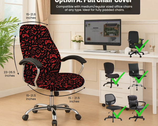 Red Gaming Chair Cover - Deskneko