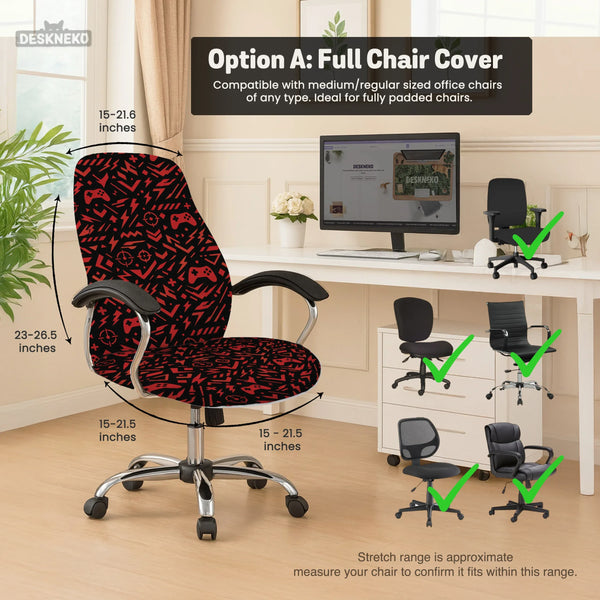 Red Gaming Chair Cover - Deskneko