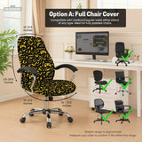 Black & Yellow Chair Cover - Deskneko