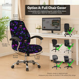 Neon Mushrooms Chair Cover - Deskneko
