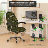 Wildflower Garden Desk Chair Cover - Chair Covers - Deskneko - Desk Chair Covers