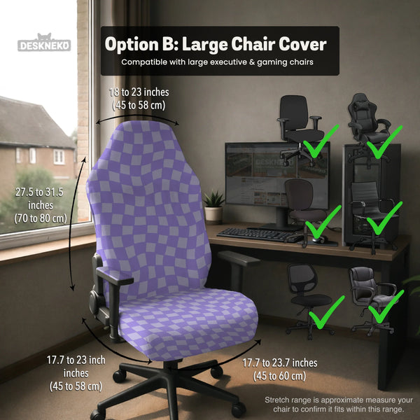 Purple Chair Cover - Deskneko