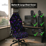 Neon Mushrooms Chair Cover - Deskneko