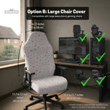 Pink Gamer Chair Cover - Deskneko